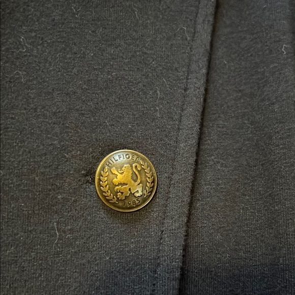 Tommy Hilfiger Elegant Navy Blue Double-Breasted Women's Jacket - Picture 3 of 7